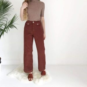 paloma wool rust orange corduroy pants